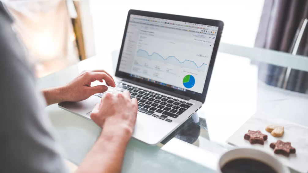 person on a computer